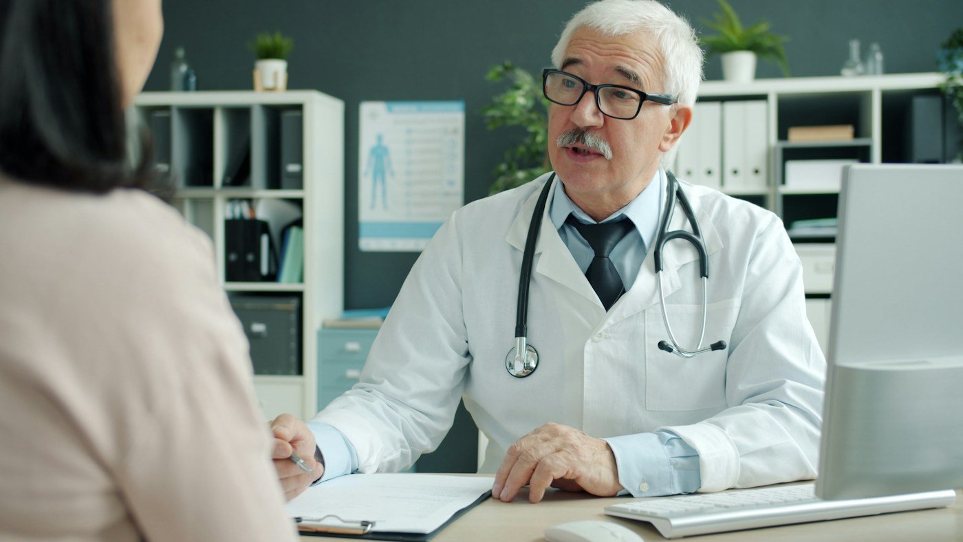 Doctor ready to welcome a patient